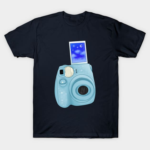 Blue Film Camera T-Shirt by V.A. Fox Designs